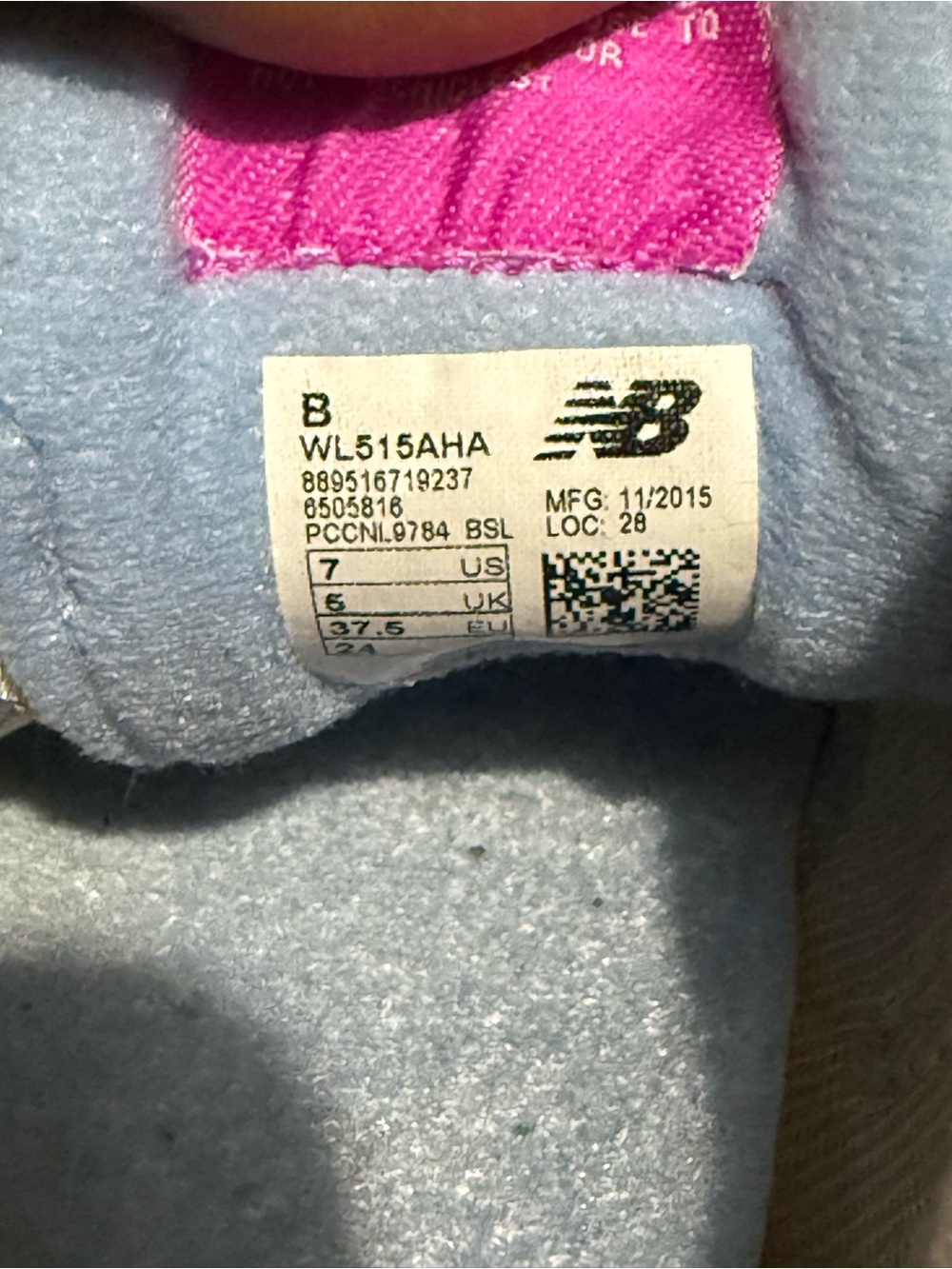 New Balance Women's Gray Sneakers with Pink and Light Blue Accents - Picture 7 of 9